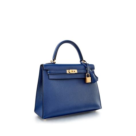 bleu saphir hermes kelly|HERMES Box Kelly Sellier 25 Bleu Saphir .